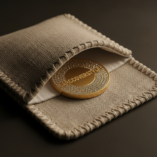 Carcoverstyle Coin – Linen Pouch Detail