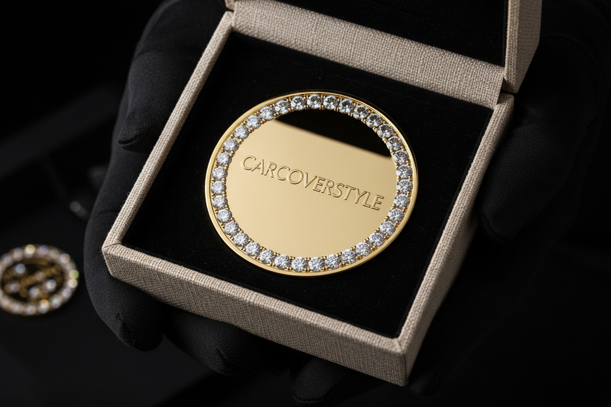 Carcoverstyle Diamond Coin – Linen Box